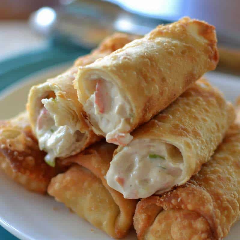 crab rangoonegg rols