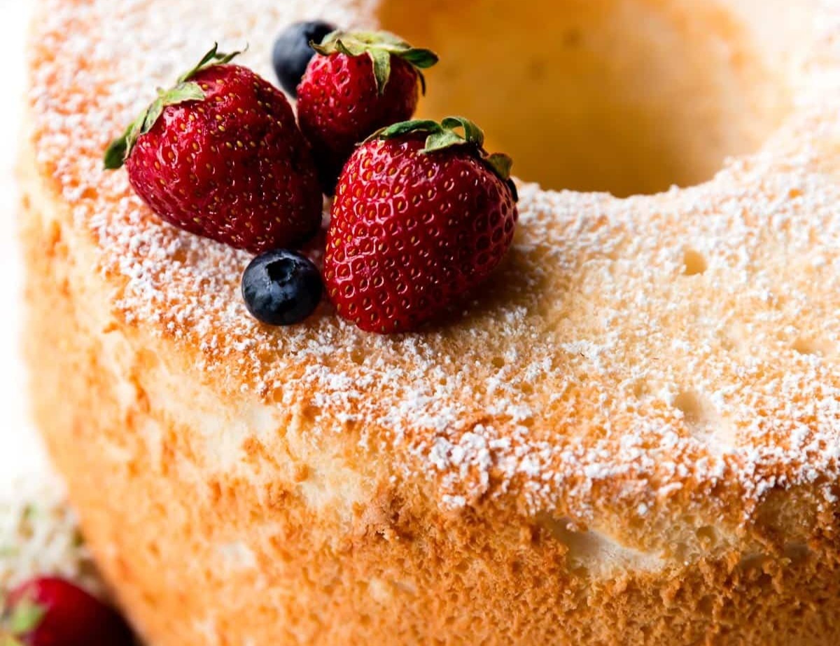 Angel Food Cake top view