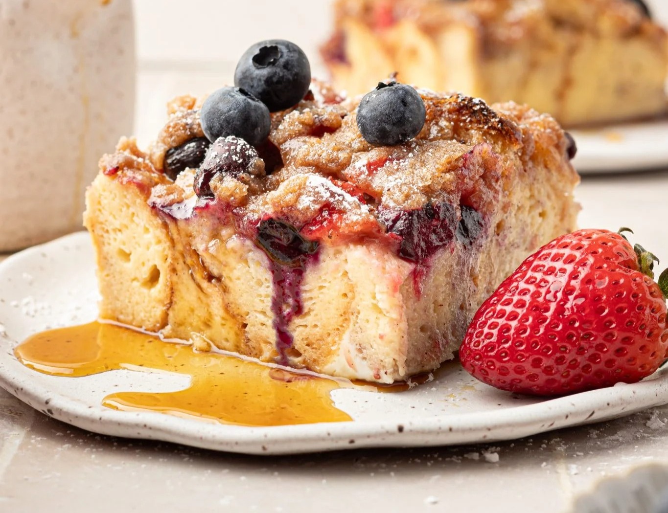 Berry French Toast Casserole suggested serving