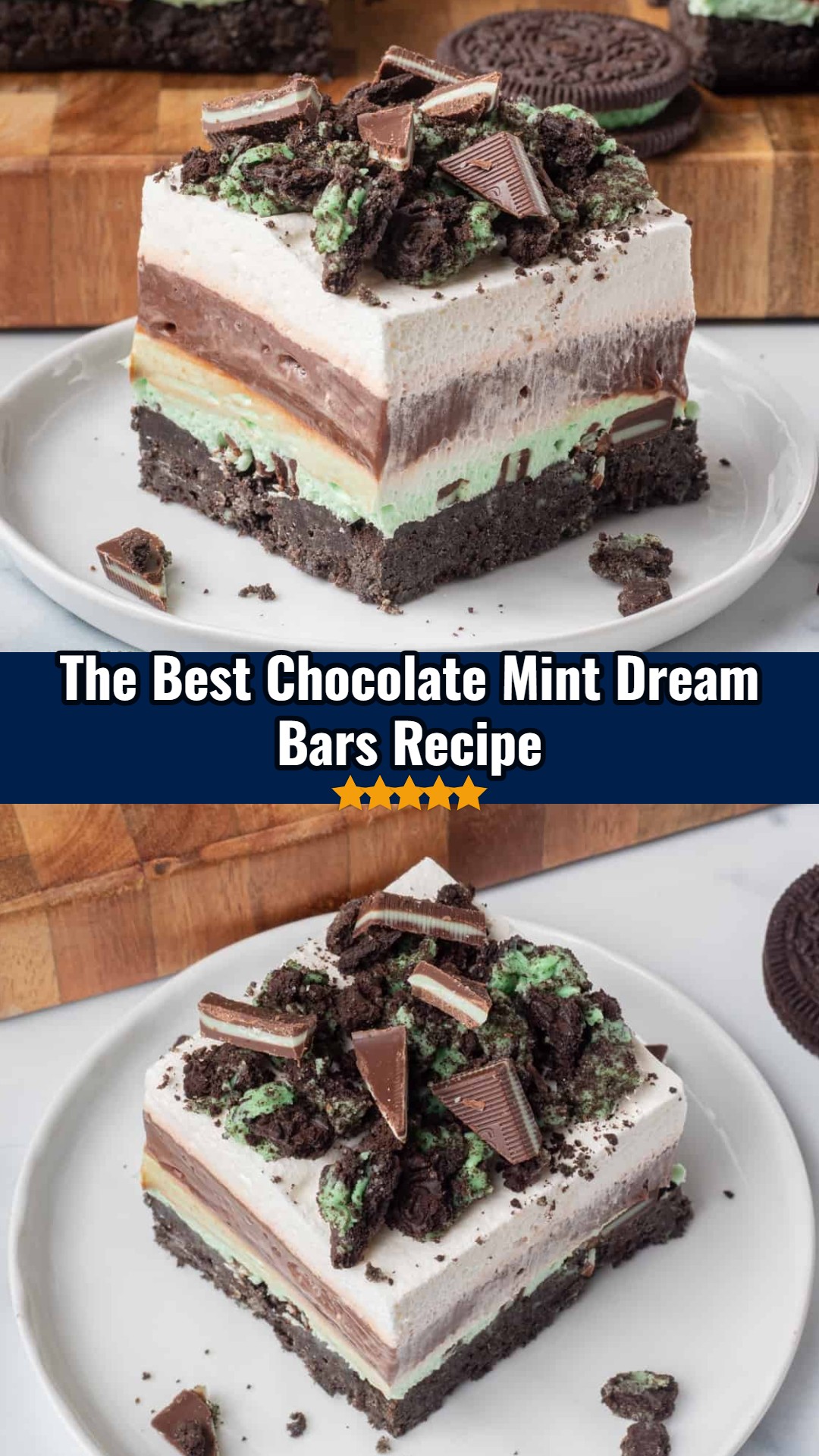 Chocolate Mint Dream Bars