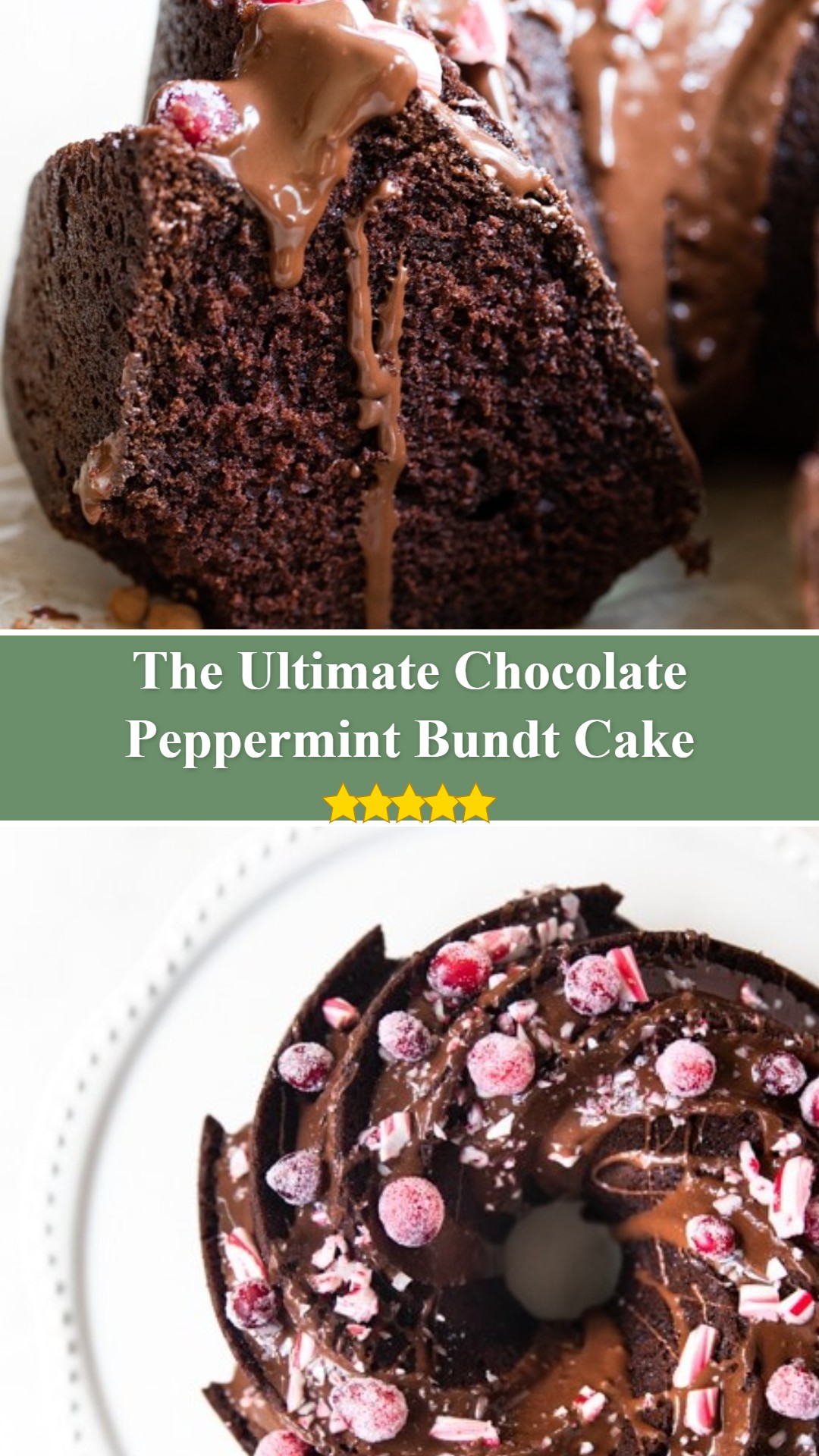 Chocolate Peppermint Bundt Cake