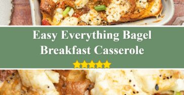 Everything Bagel Breakfast Casserole