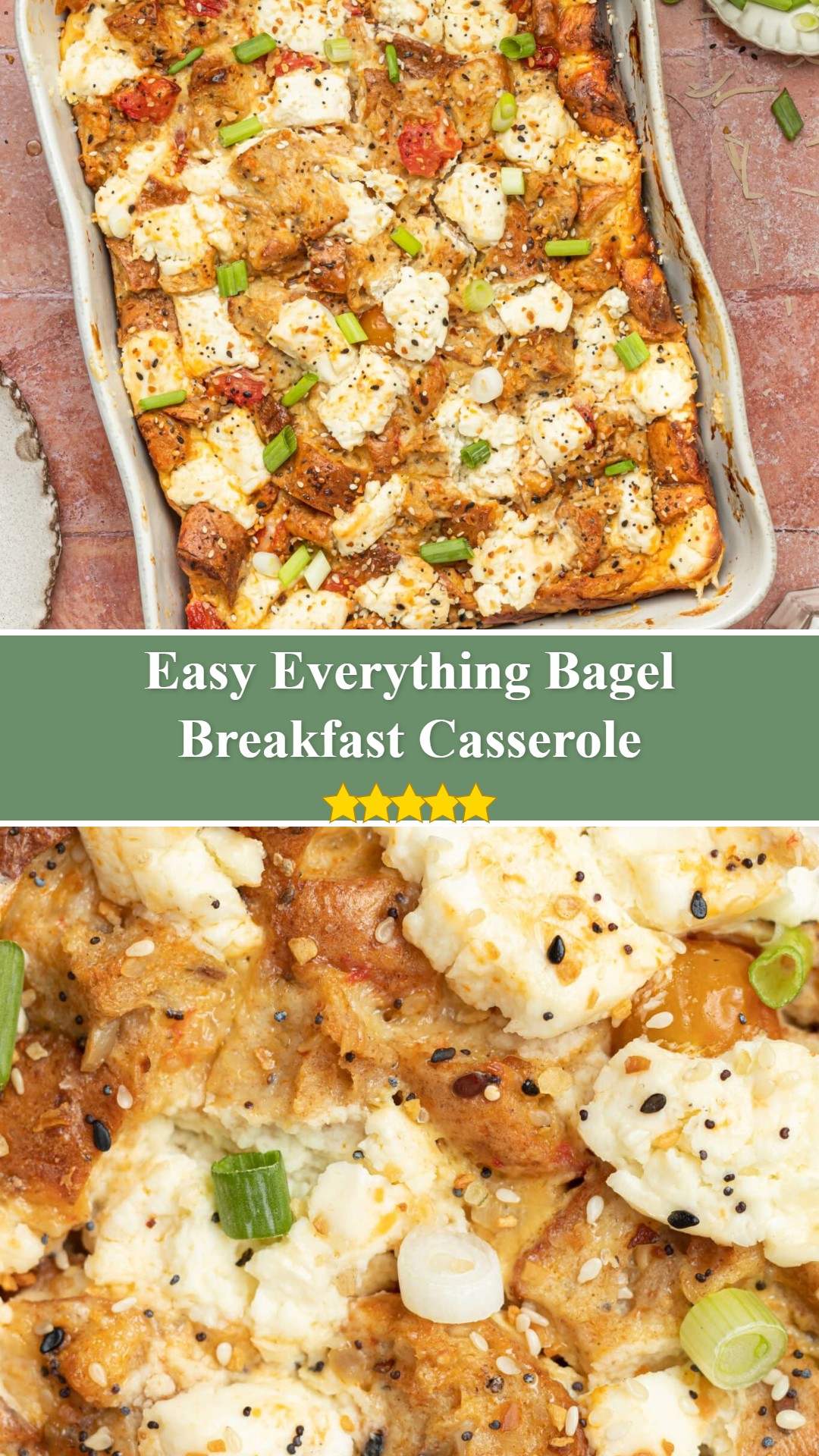 Everything Bagel Breakfast Casserole