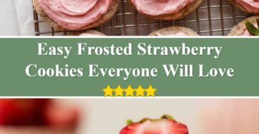 Frosted Strawberry Cookies