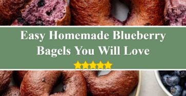 Homemade Blueberry Bagels
