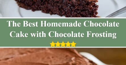 Homemade Chocolate Cake with Chocolate Frosting