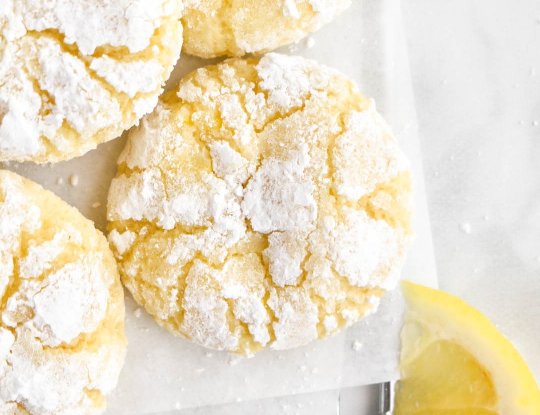 Lemon Crinkle Cookies - Herbs & Flour suggested serving
