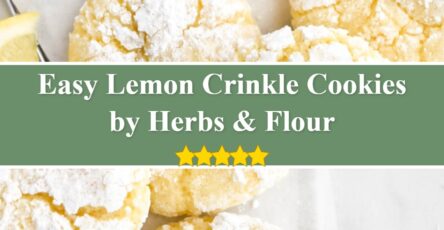 Lemon Crinkle Cookies - Herbs & Flour