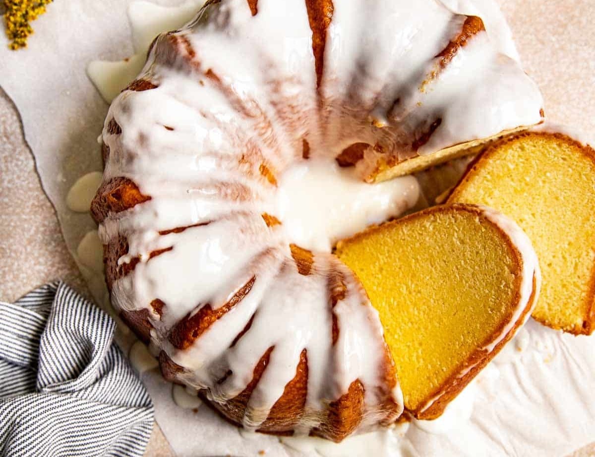 Moist Lemon Pound Cake suggested serving