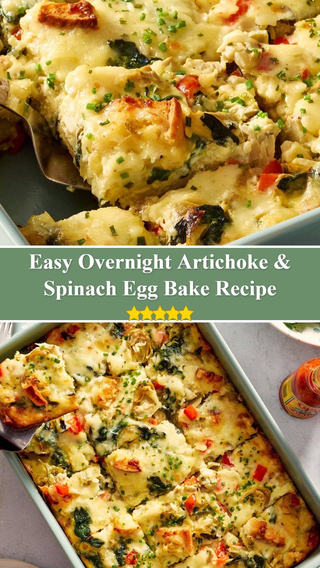 Overnight Artichoke & Spinach Egg Bake