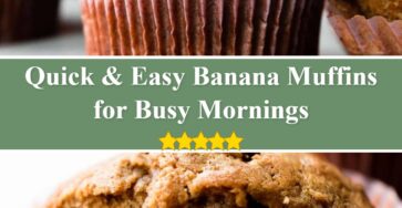 Quick & Easy Banana Muffins