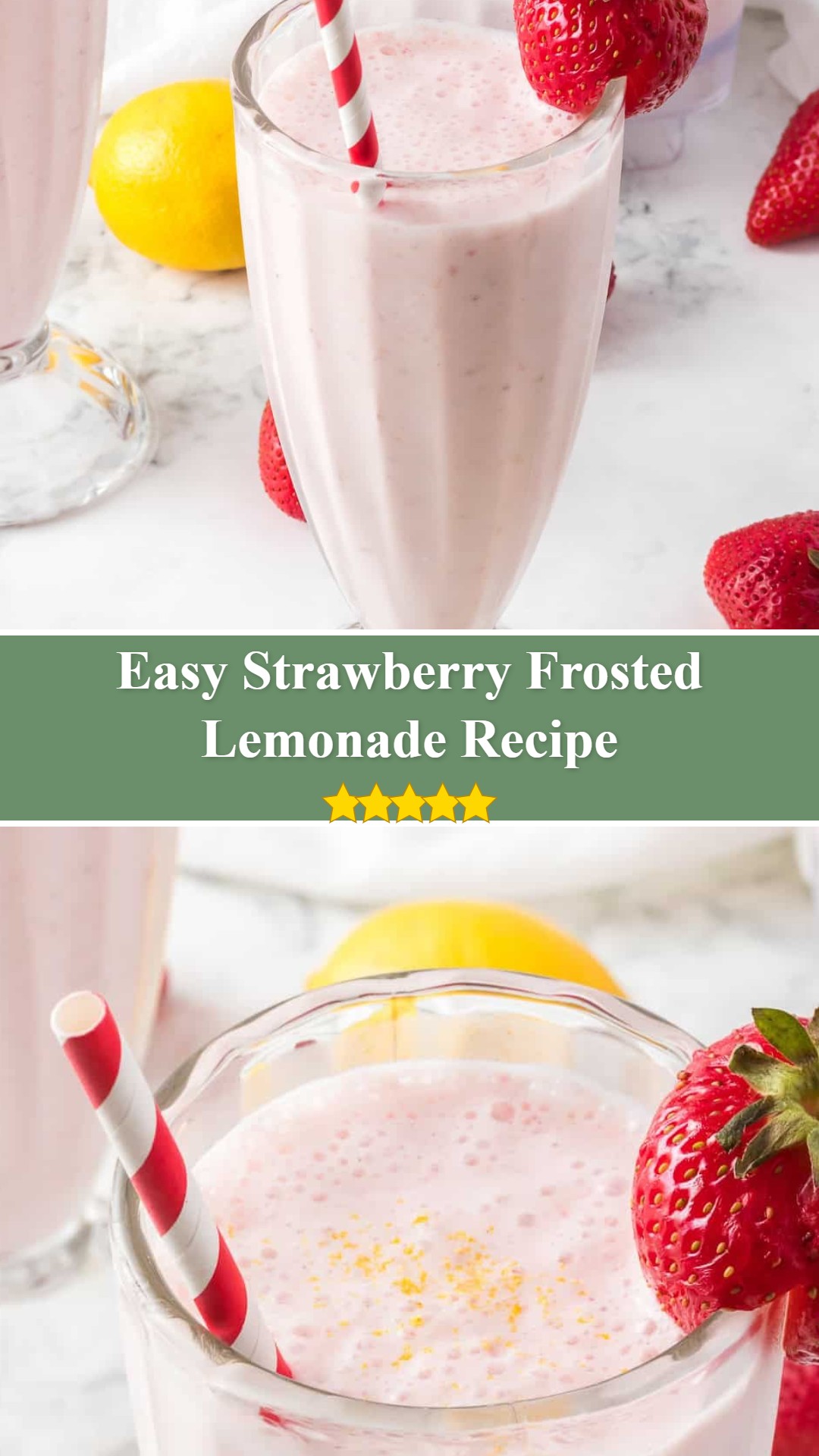 Strawberry Frosted Lemonade